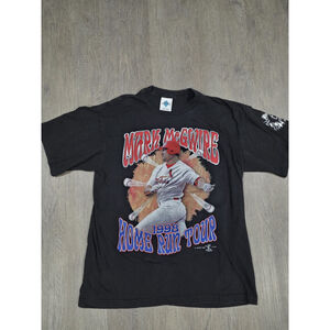 Vintage 1998 St Louis Cardinals Mark McGwire Home Run Tour T-Shirt Size Large